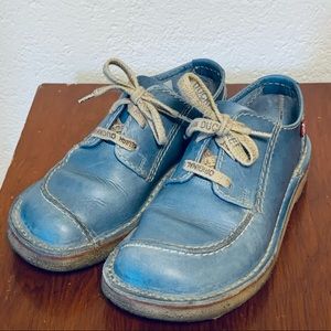 Duckfeet Fyn Shoes 40 Lace Oxford Danish Leather Crepe Sole Blue